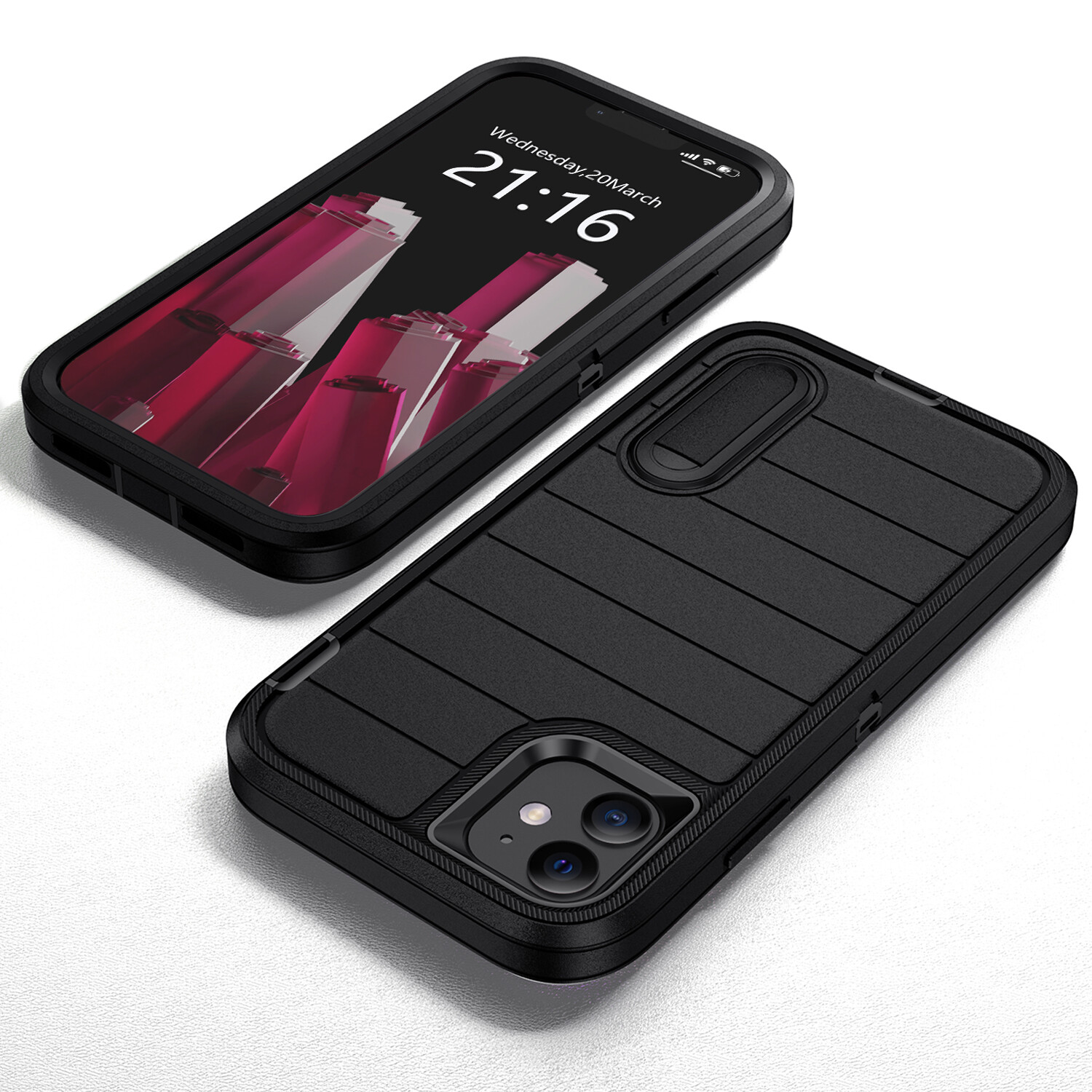 For Apple iPhone 11 Shockproof Heavy Duty Kickstand Hard Rugged Phone Case Cover