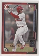 2015 Bowman Prospects Black-Red Juan Herrera #BP51 c4q