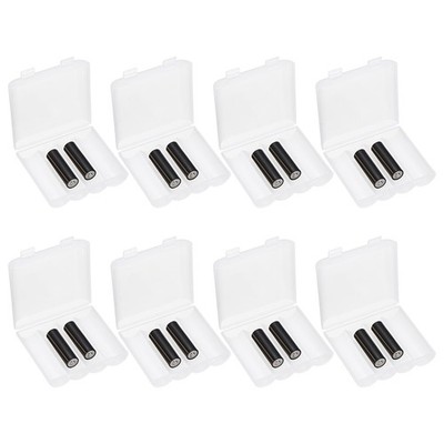 Battery Organizer Storage Box, 4 x 21700 Battery Storage Case Holder (Pack of 8)
