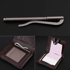 5 Pcs Durable Money Spring Clip DIY Tool for Bifold Leather Wallet Purse Credit