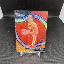 Hawks Onyeka Okongwu Rookie 2020 Panini Select Courtside Red/Orange Shimmer SP
