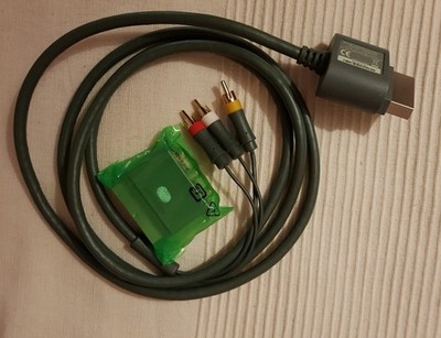 Original Microsoft XBOX 360 COMPOSITE AV KABEL MIT SCART ADAPTER
