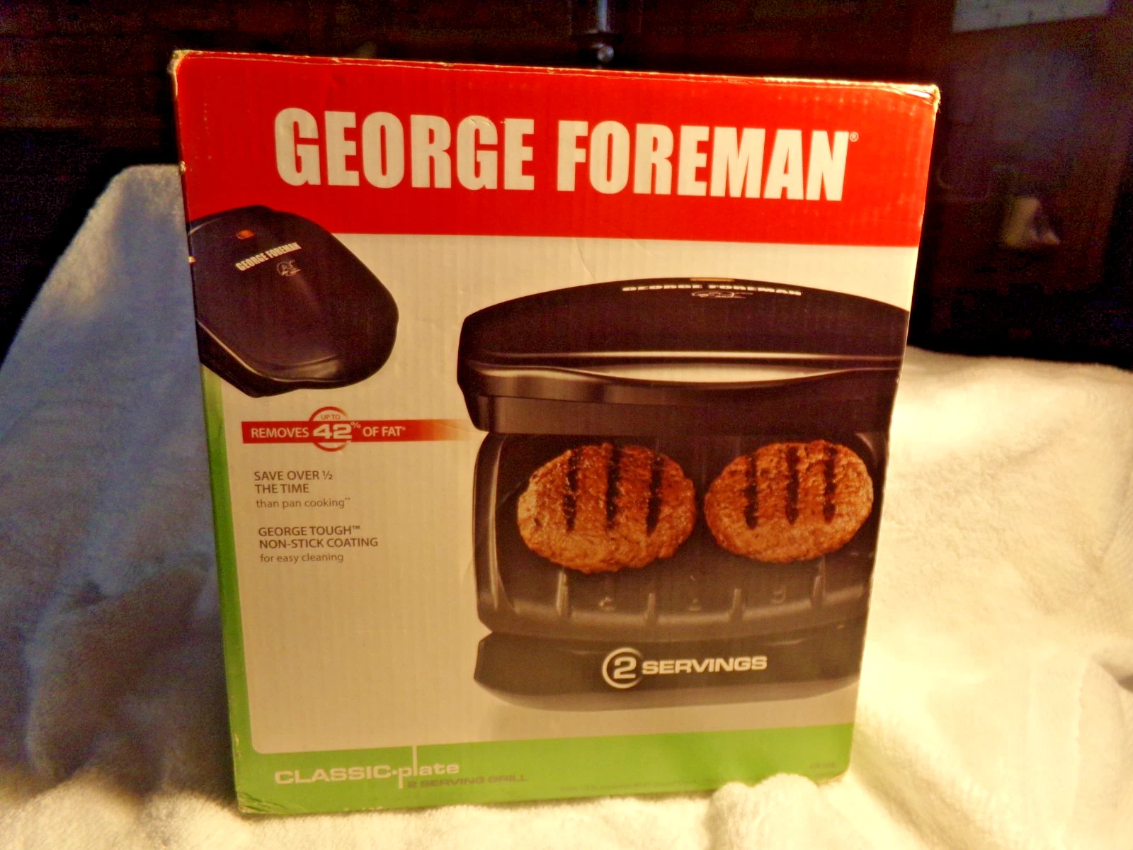 George Foreman Grill And Panini Non-Stick Coating 2 Serving Grill New
Opens in a new window or tab