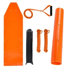 Deer Drag Sled 72.8 x 22.8 in 550lbs Multi Use PE Yard Utility Sled for Hauling