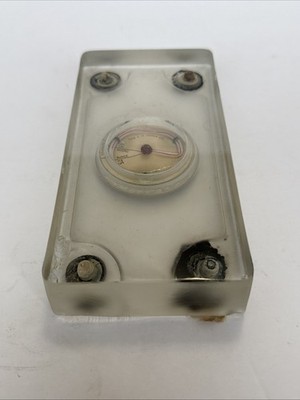 RARE ANTIQUE THERMOMETER PAPERWEIGHT L D CAULK CO PATENTED MILFORD DELAWARE