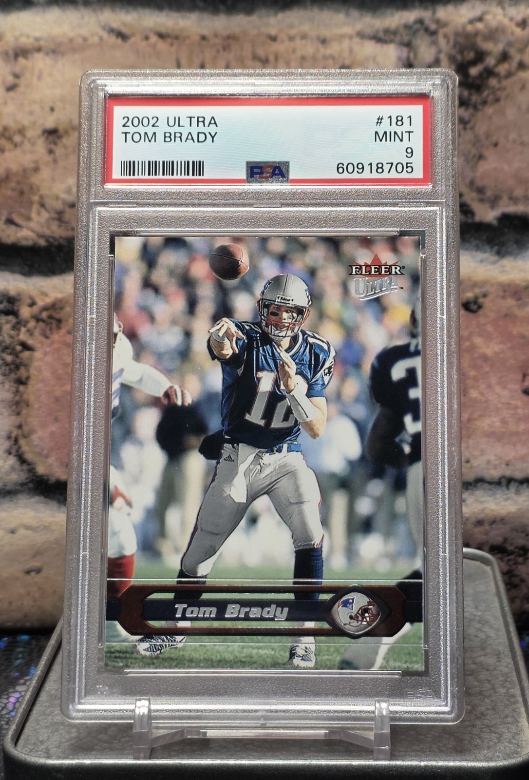 2002 Ultra Tom Brady #181 PSA 9