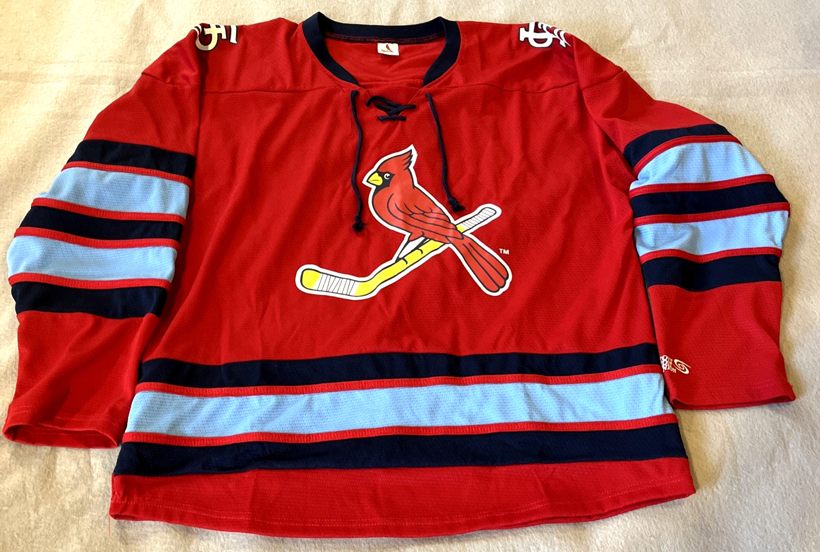 St. Louis Cardinals Hockey Style Jersey Men’s XL Fan Give Away Red