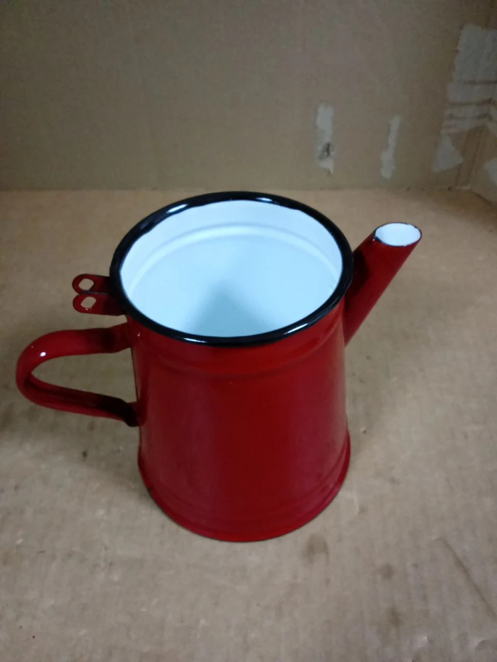 Ibili 910210 Red Enamelled Steel Conical Coffee Maker 1L 1 Piece Dishwasher Safe