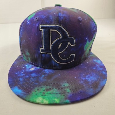 DC Shoes Washington DC Galaxy Snapback Hat Blue Purple Green One Size Adult
