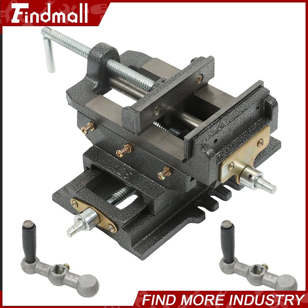 5" Cross Slide Vise Drill Press Metal Milling X-Y Heavy Duty Clamp Machine 2 Way