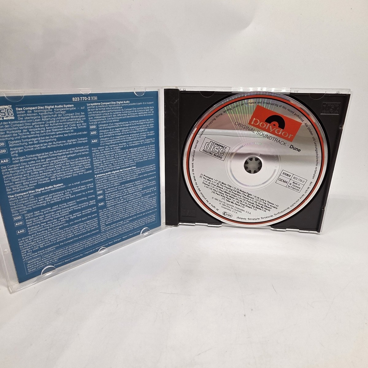 Dune Original Soundtrack Recording CD Performed By TOTO 1984 | eBay