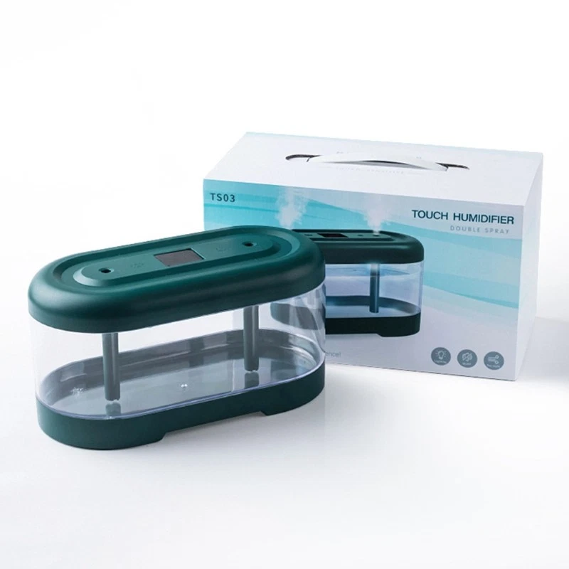 Dual Spray 2L Ultrasonic Cool Mist Humidifier