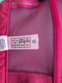Agent Provocateur Burgundy Red Leopard Print Bustier Corset 75C 34C Lingerie