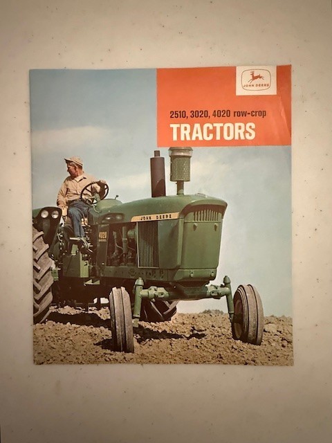 John Deere 2510, 3020, 4020 row-crop tactors brochure