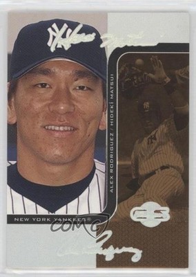 2006 Topps Co-Signers HyperSilver Bronze 56/75 Hideki Matsui Alex Rodriguez a4e