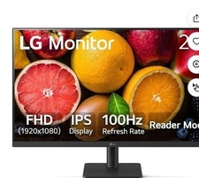 LG 27MS540W-B 27" IPS FHD 100Hz Monitor, 2x HDMI, Reader Mode, Black
