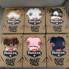 Fuggler Alley Cats Series Set of 6 Plush 9  Funny Ugly Monster Alley Cats X Zuru