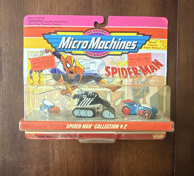 Micro Machines Spider-Man Collection #2 Turbo Car Jet Cycle Venom 1993