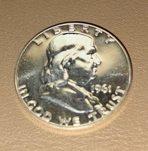 1961 Franklin half dollar proof