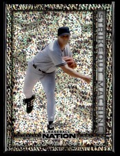 2025 Leaf Baseball Nation David Cone Strikeout Machines Lava Silver #/8 card
