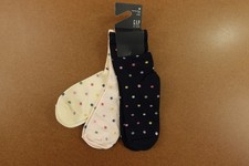 Gap Kids Medium Girls Shoe Size 13-2 Colorful Polka Dot Crew Socks 3 Pairs NWT