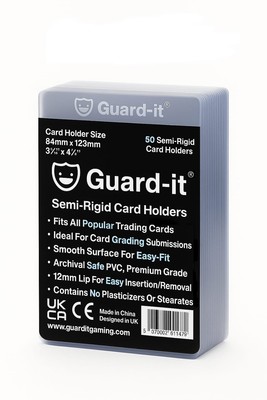 Guard-it Halbstarre Kartenhüllen für Sport & Sammelkarten Grading Einreichungen