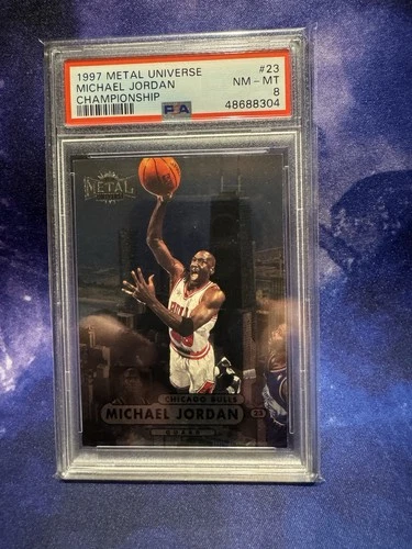 1997-98 Metal Universe Championship Michael Jordan #23 PSA 8