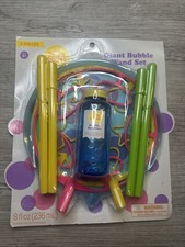 Giant Bubble Wand Set: Big Bubble Maker Toy for Kids and Adults with Bubble Refi