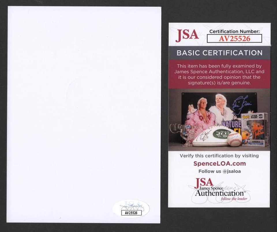 Roger Federer Signed Autograph 4x6 Photo Card - Wimbledon US Open Champ JSA COA - Image 2 of 2