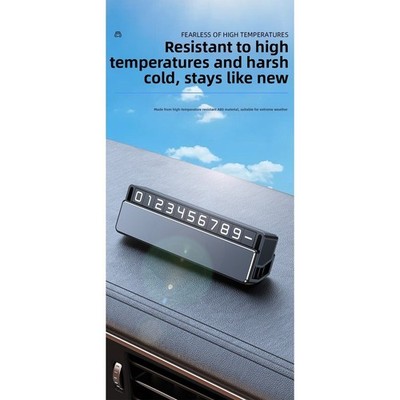 Car Parking Phone Number plate Temporary Parking License Plate Telephone Number