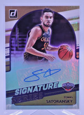 Tomas Satoransky Auto -2021-22  Donruss Signature Series SS-TSK Autograph K540