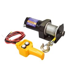 3000lbs 12V/24V Electric Winch Electric Hoist Truck Small Steel Wire Rope Crane