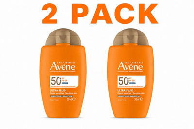 2pack AVENE SUN PERFECTOR tinted sunscreen fluid cream SPF50+, 50ml / 1.7 fl.oz