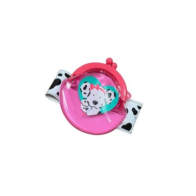 Vintage 1990 Spotty Dotty Sanrio Dalmatian Dog Heart Pink Coin Purse Wallet