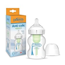 Natural Flow Anti-Colic Options Wide-Neck Baby Bottle, 5 oz/150 mL, 1-Pack