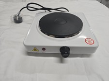 1500W Single Hot Plate Table Top Cooking Solid Ring Hob with Thermostat CARAVAN