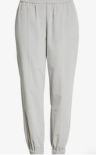 NEW Brunello Cucinelli Light Gray Corduroy Pants 4 1650 Elastic Soft Elegance