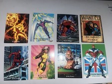 1992 marvel masterpieces Card Lot Daredevil Rogue Nomad Human Torch Kingpin Etc