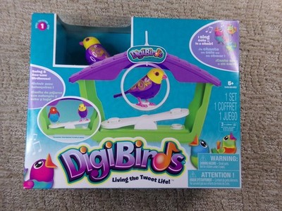 DigiBirds Singing Bird Interactive Electronic Toy Decor Swing See Saw