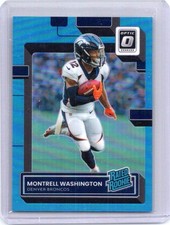 2022 Donruss Optic #295 Montrell Washington Aqua #/299