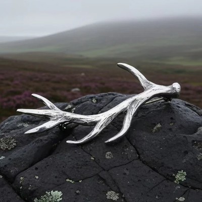 Damh Antler Kilt Pin - Handmade in Scotland