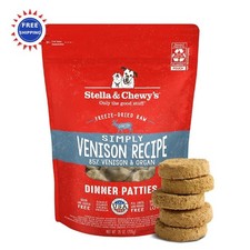 Stella Chewy Freeze Dried Raw Dinner Patties Simply Venison Recipe Puppy Dog