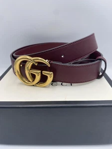 Ceinture femme GUCCI 95/38 414516 marron or sans boite GG Marmont or sans boite