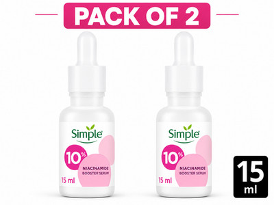 Simple Booster Face Serum 15ml Hydrating Daily Skincare 2er Pack