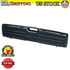 Gun Guard SE Single Rifle Hard Case Lockable Padlock Tabs for Travel Black