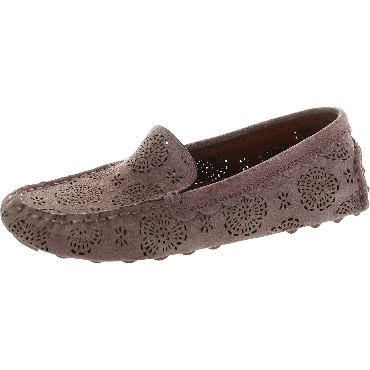 Женские розовые туфли на плоской подошве из искусственной замши с перфорацией Coach 6 Medium BM BHFO 8921 13190₽