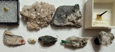 Hydroxyl-Herderite Crystal Palermo #1 Mine NH Northeast US Minerals with Labels