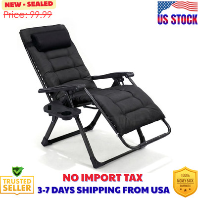 Zero Gravity Chair 440lbs Capacity,Foldable for Outdoor,Outdoor Sun Lounge Chair