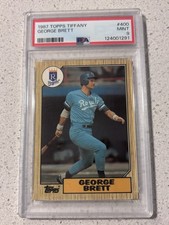 1987 Tiffany Topps George Brett #400 Royals PSA 9
