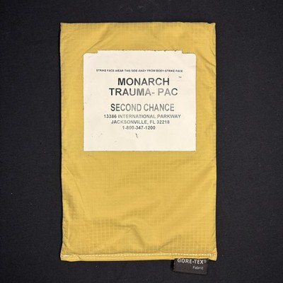 Second Chance Monarch Trauma Pac Plate 5.5''x 8.5'' Soft Impact Gor-Tex Panel